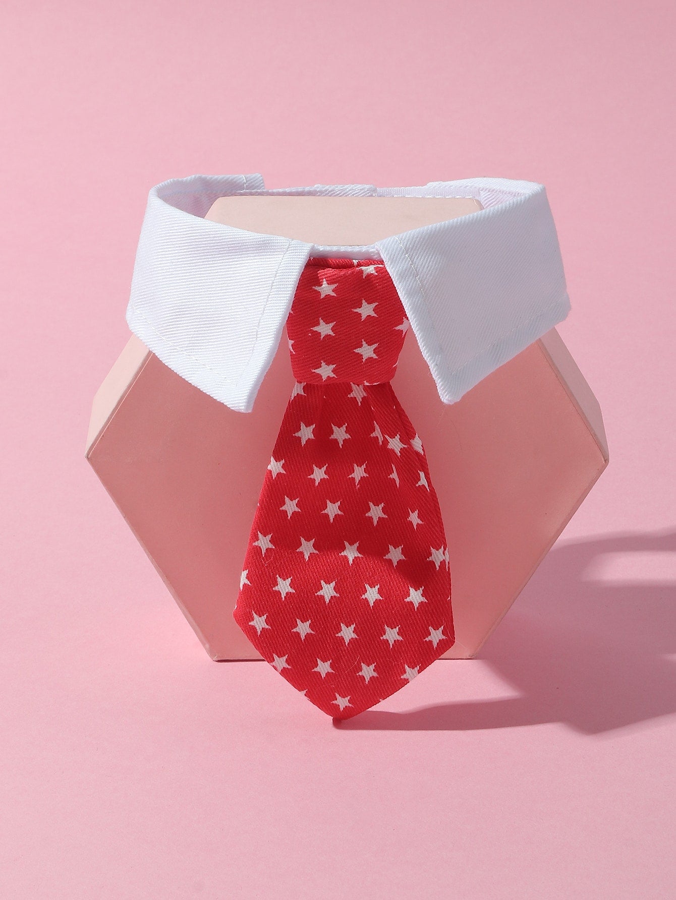 1Pc Medium/Small Dog Star Printed Gentleman Bowtie with Adjustable Hook and Loop