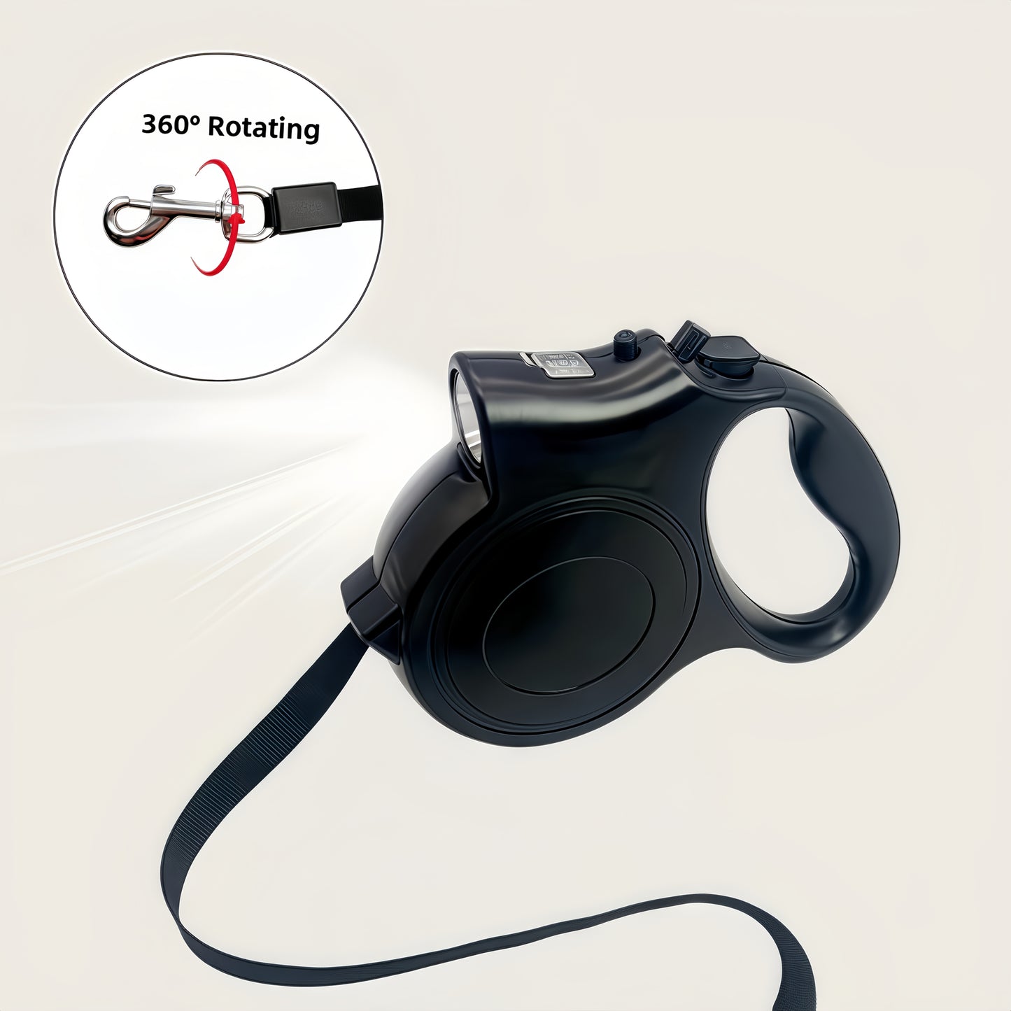 Correa Retráctil LED 5 m – Paseos Seguros para Perros Pequeños y Medianos