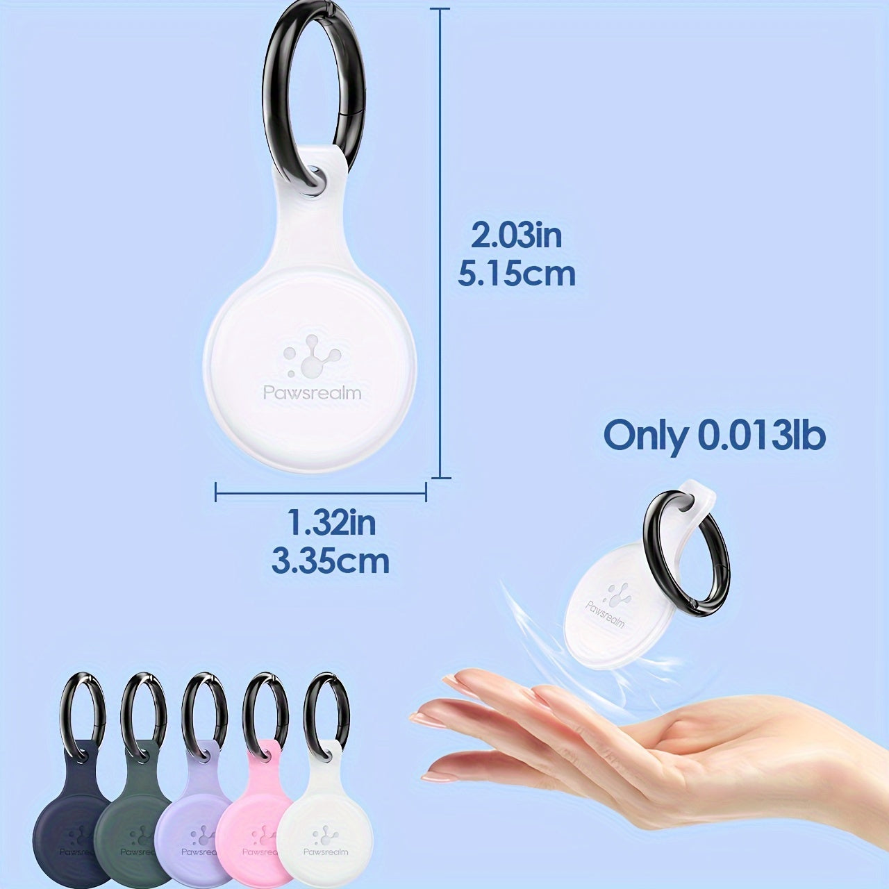 2pcs, includes 1 white and 1 blue, silent silicone QR code dog tag, equipped with pet health management application, NFC enabled, scan to share pet profile, location alert email, no need to charge. Suitable for dog collars or