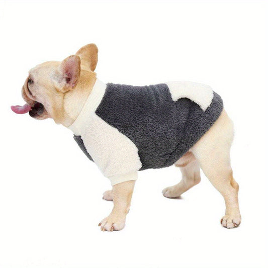 Suéter Polar para Perros con Bolsillo – Diseño Colorblock