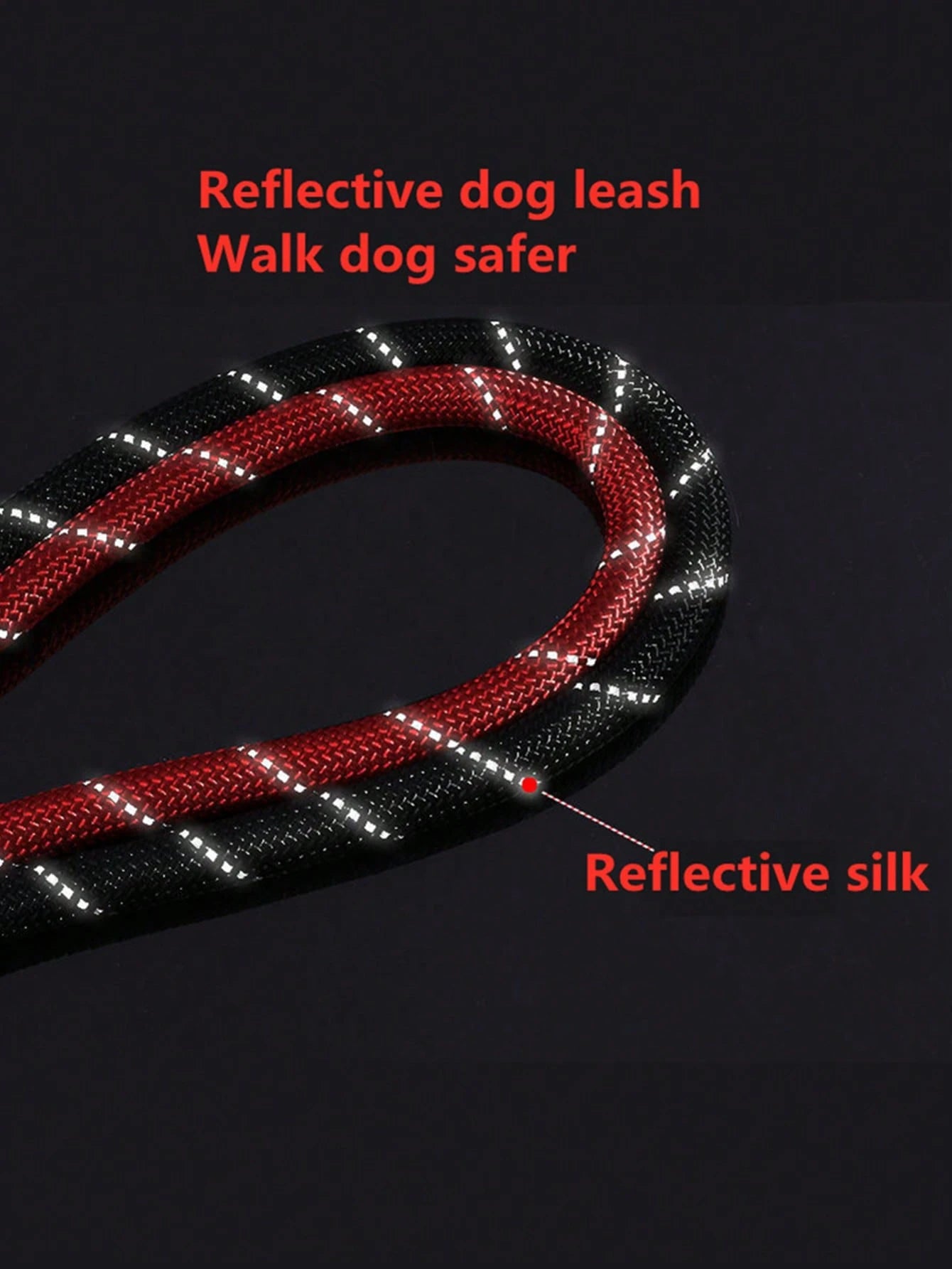1Pc Reflective Pet Leash for Dog for Outdoor