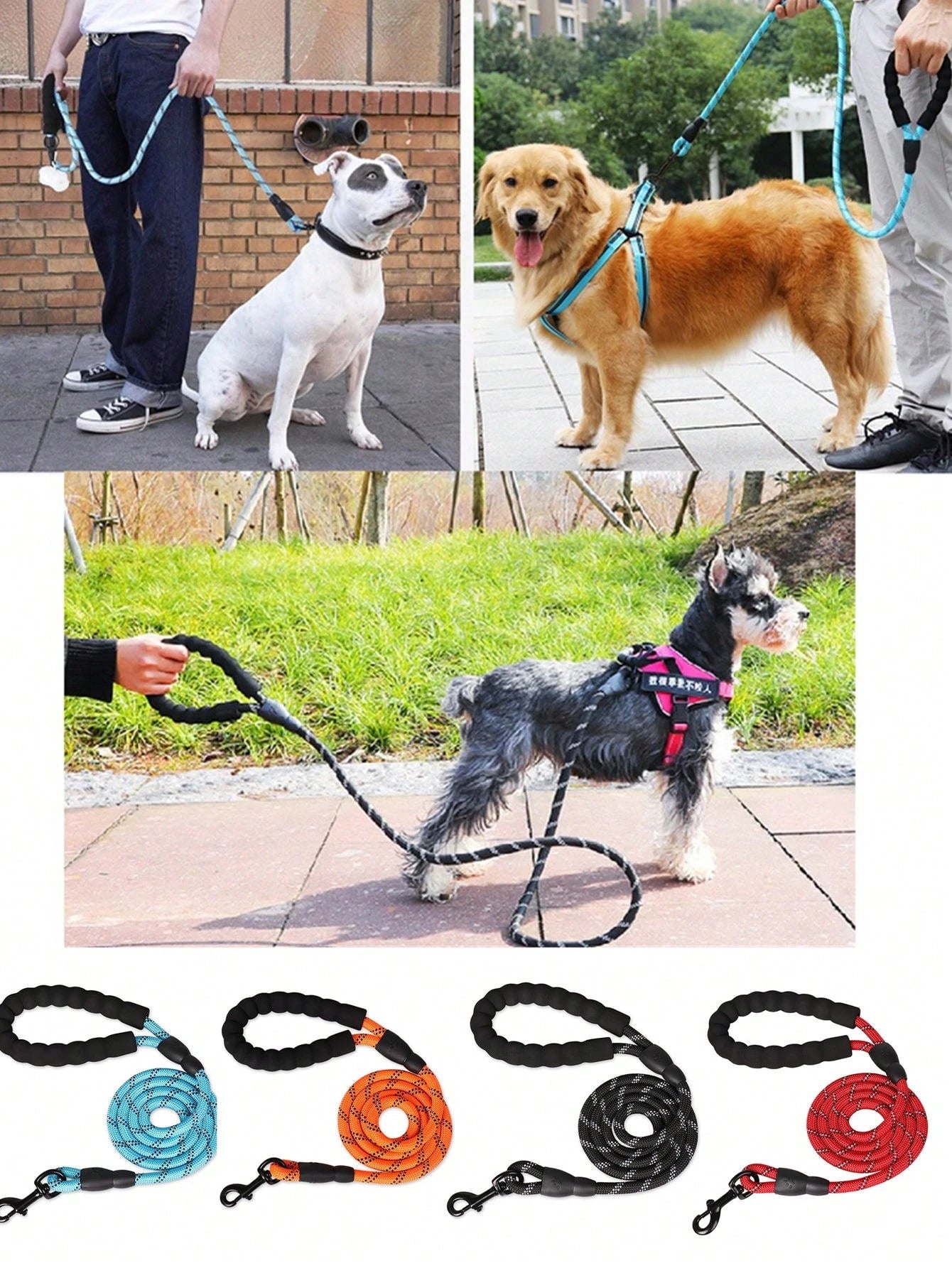 1Pc Reflective Pet Leash for Dog for Outdoor