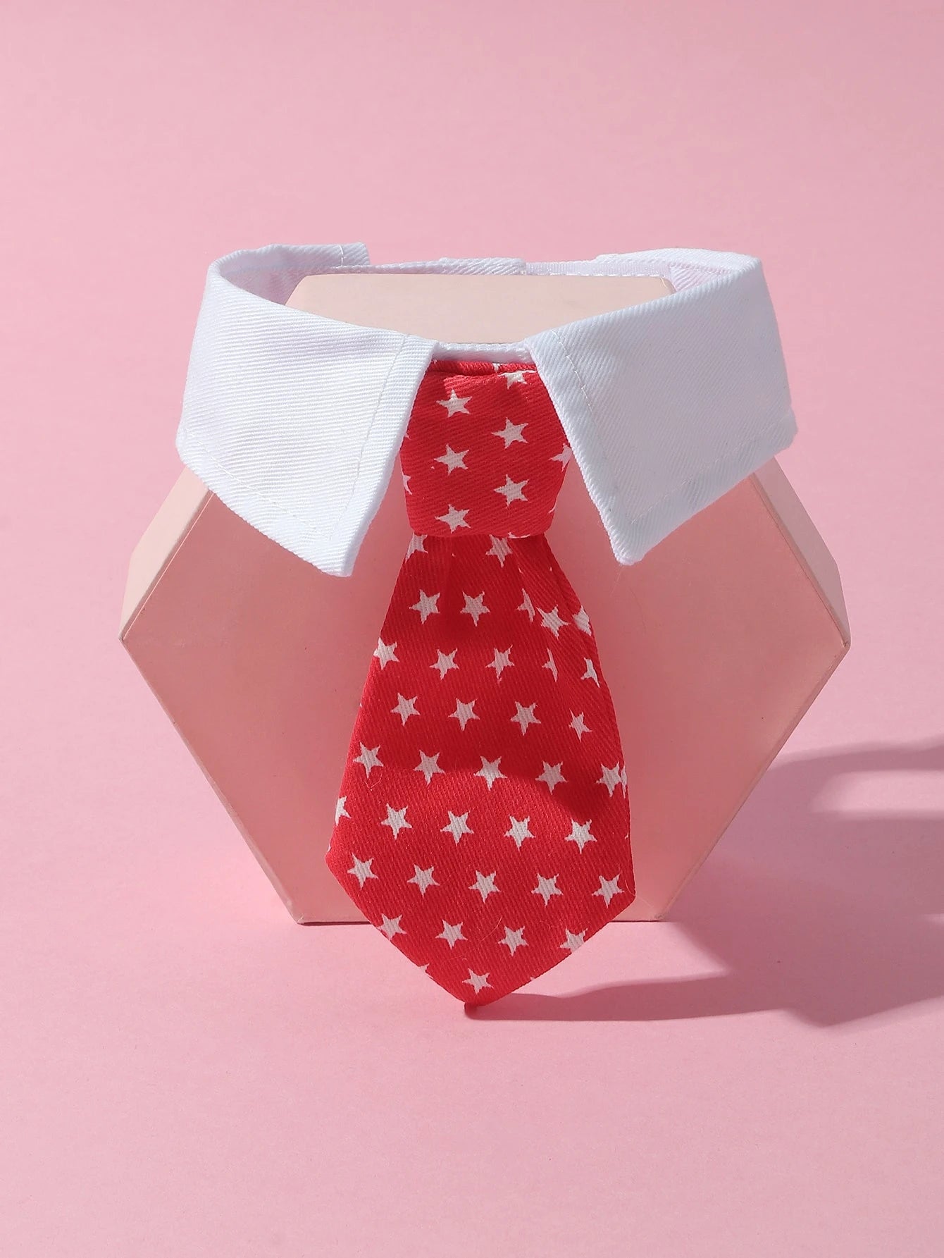 1Pc Medium/Small Dog Star Printed Gentleman Bowtie with Adjustable Hook and Loop