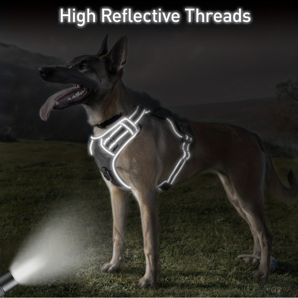 Arnés y Correa JOYTALE para Perros – Ajustable, Reflectante y Antitirones