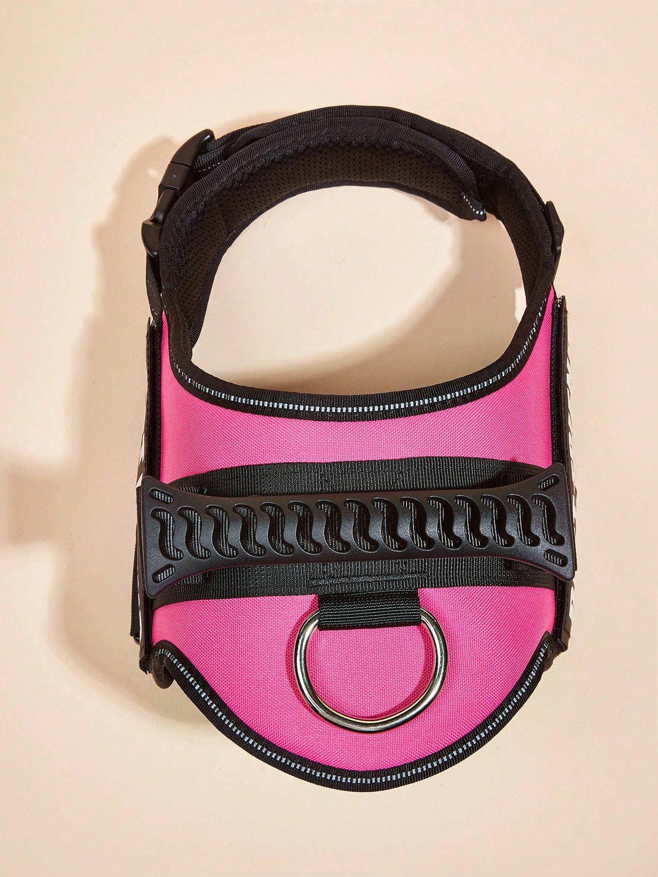 1Pc Pink, Anti-Explosion, Flashing Strip Decorated Pet Chest Strap, Back Strap, Vest-Style Harness, Suitable for Small, Medium, and Large Dogs to Go Out for Walks or Trainings
