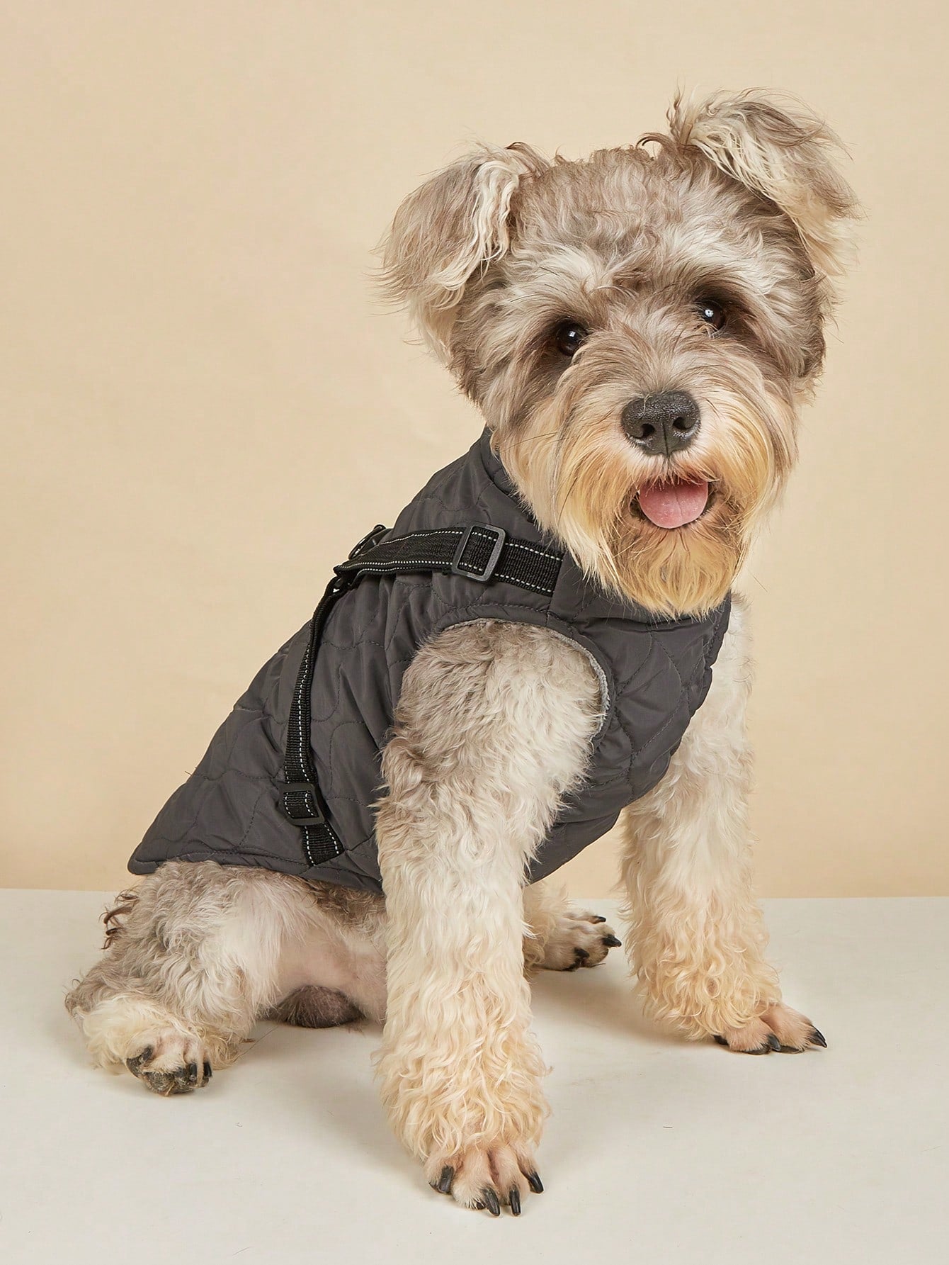 1Pc Pet Winter Vest Harness with Reflective Strips, Keeping Pets Warm and Safe, for Small Dogs or Cats