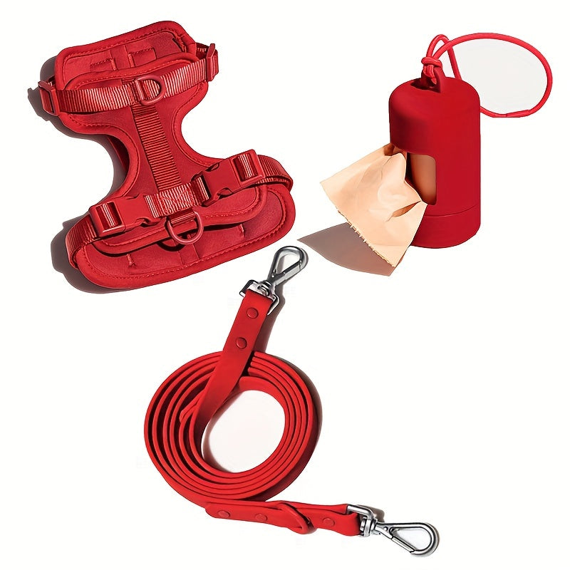 Arnés y Correa para Perros – Impermeable, Ajustable y Fácil de Limpiar