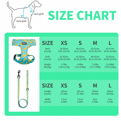 Set de Paseo para Perros 6 en 1 – Diseño Blue Sky Strawberry