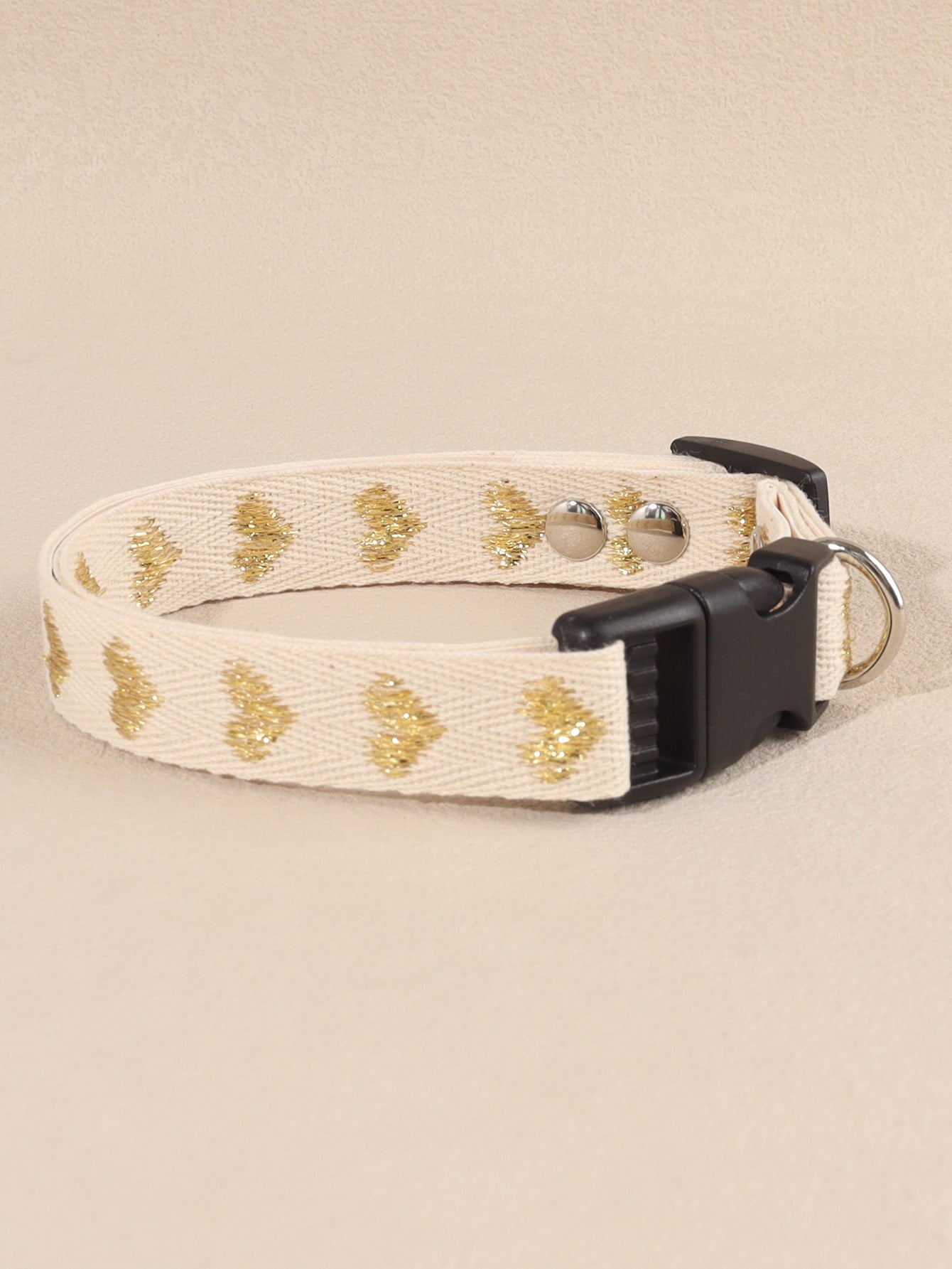 Cute Heart Patterned Jacquard Pet Collar - Perfect for Small Cats and Dogs! 🐾💖 Ideal for Home & Outdoor Adventures!