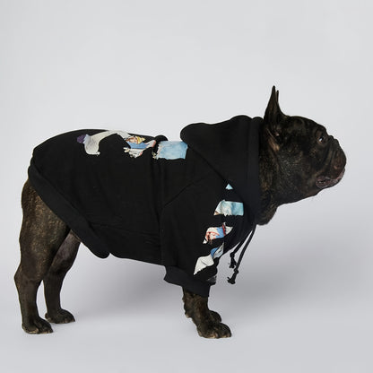 Hoodie XXL para Perros – Abrigo Negro con Capucha y Bolsillo