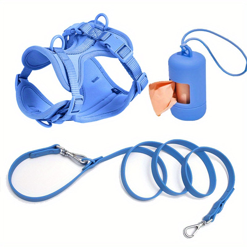 Arnés y Correa para Perros – Impermeable, Ajustable y Fácil de Limpiar