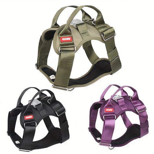 Arnés Táctico para Perros + Correa – Nylon Resistente para Entrenamiento