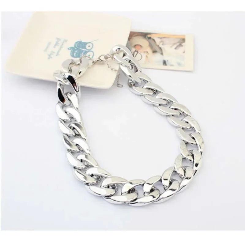 Plastic Dog Collar Chain Bulldog Lightweight  Necklace Cat Collar Pet Accessories Small Medium Large Pet Necklace Accessories