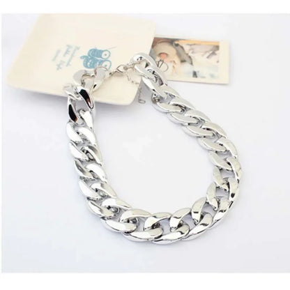 Plastic Dog Collar Chain Bulldog Lightweight  Necklace Cat Collar Pet Accessories Small Medium Large Pet Necklace Accessories