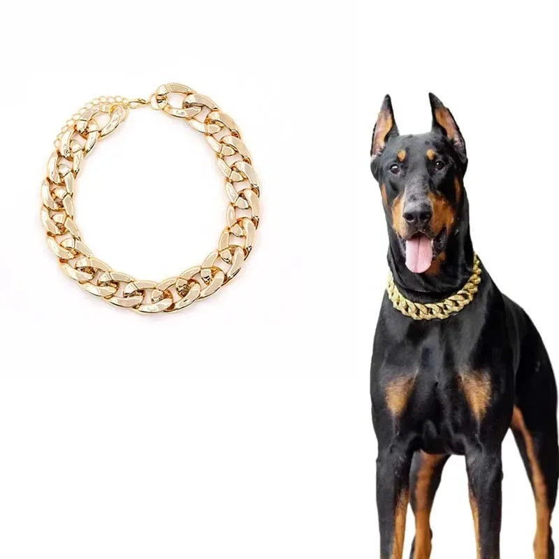 Plastic Dog Collar Chain Bulldog Lightweight  Necklace Cat Collar Pet Accessories Small Medium Large Pet Necklace Accessories