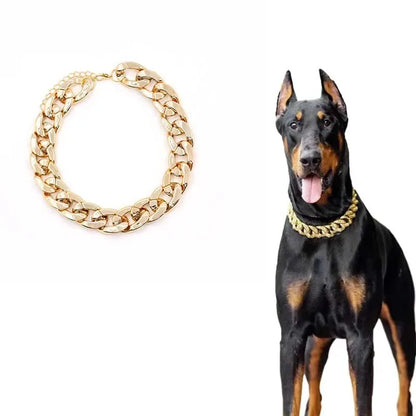 Plastic Dog Collar Chain Bulldog Lightweight  Necklace Cat Collar Pet Accessories Small Medium Large Pet Necklace Accessories