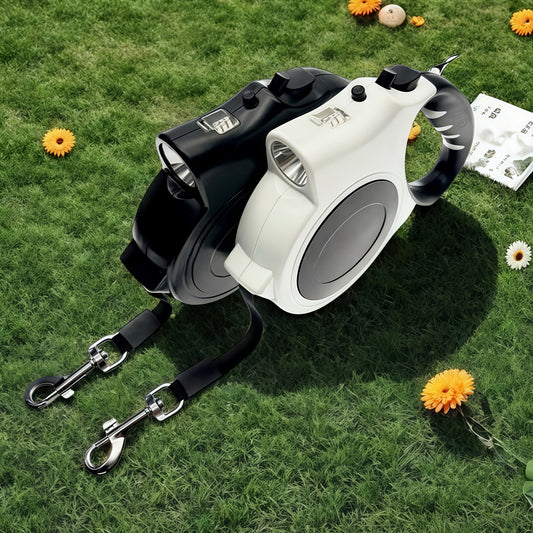 Correa Retráctil LED 5 m – Paseos Seguros para Perros Pequeños y Medianos