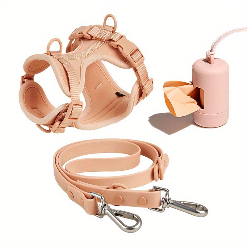 Arnés y Correa para Perros – Impermeable, Ajustable y Fácil de Limpiar