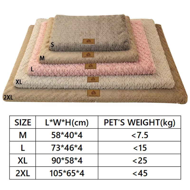 3D Foam Pet Bed with Removable Washable Faux Fur Cover Orthopedic Waterproof Dog Bed for Crate Anti-Slip Bottom Dog Bed