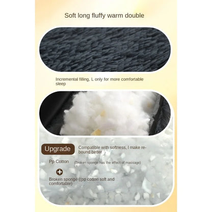 Round Dog Bed Dog Plush Pet Bed Winter Thickened Pad Dog Sleeping Bed Sofa Removable Pad Dog Small Large Dog Kennel