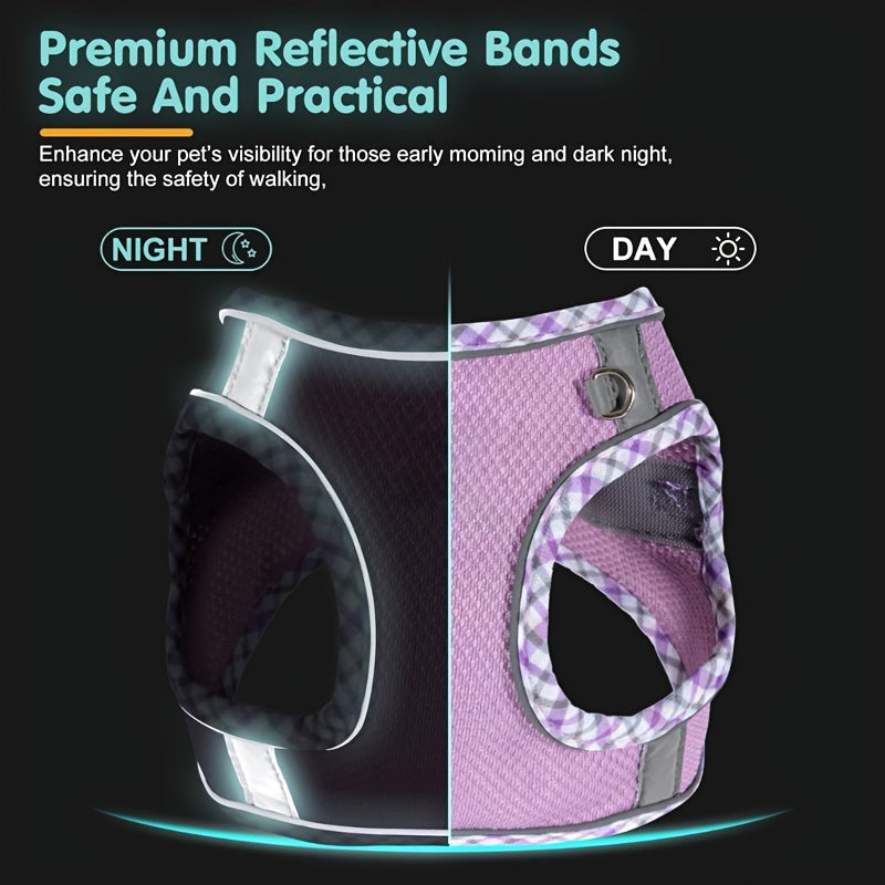 Arnés Reflectante de Malla Premium para Perros – Diseño Antiescape 360°