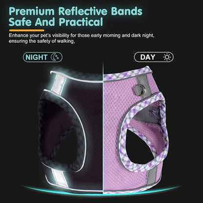 Arnés Reflectante de Malla Premium para Perros – Diseño Antiescape 360°