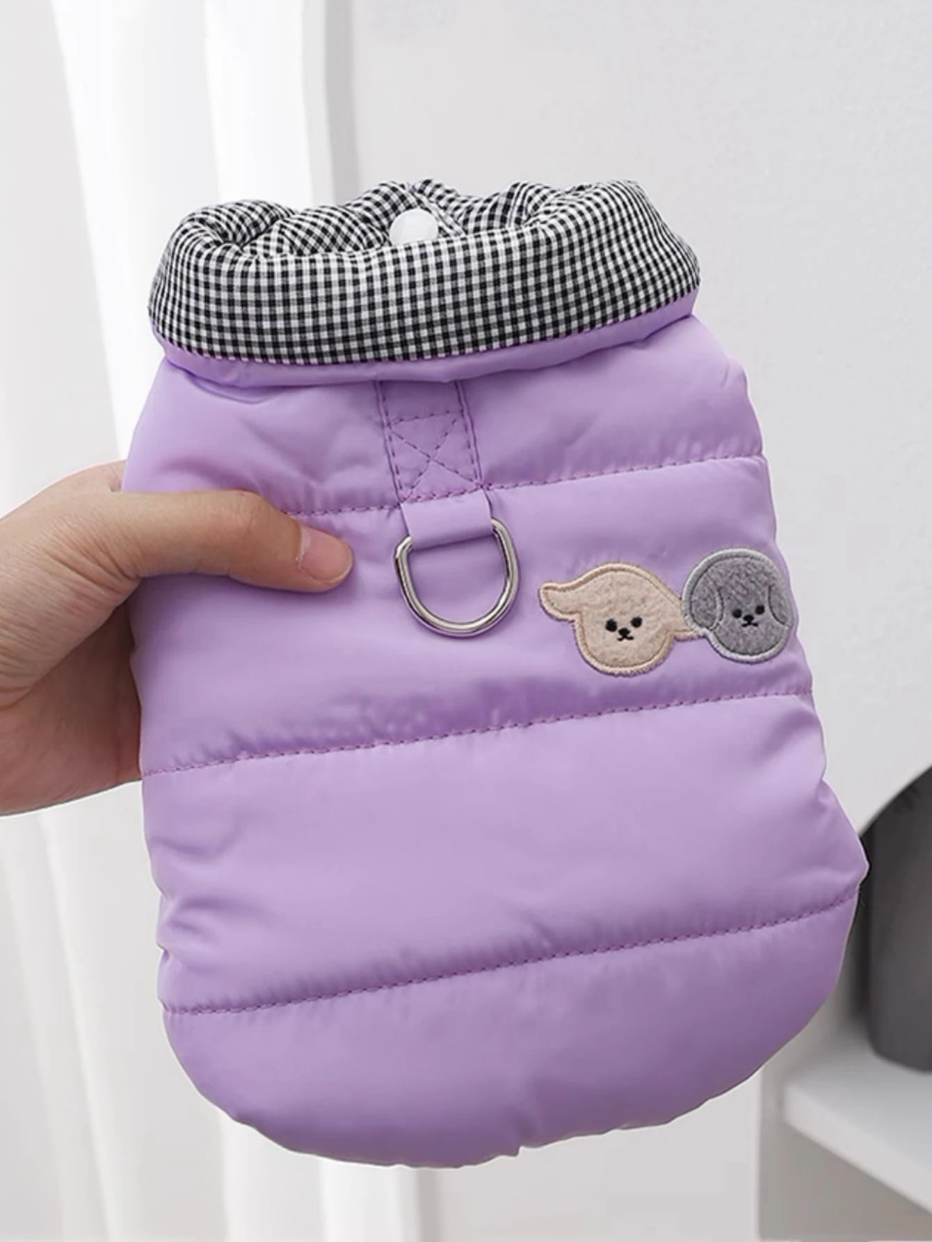 1Pc Cartoon Dog Embroidered Thick Jacket for Pets