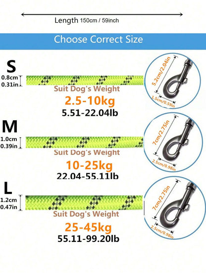 1Pc Reflective Pet Leash for Dog for Outdoor