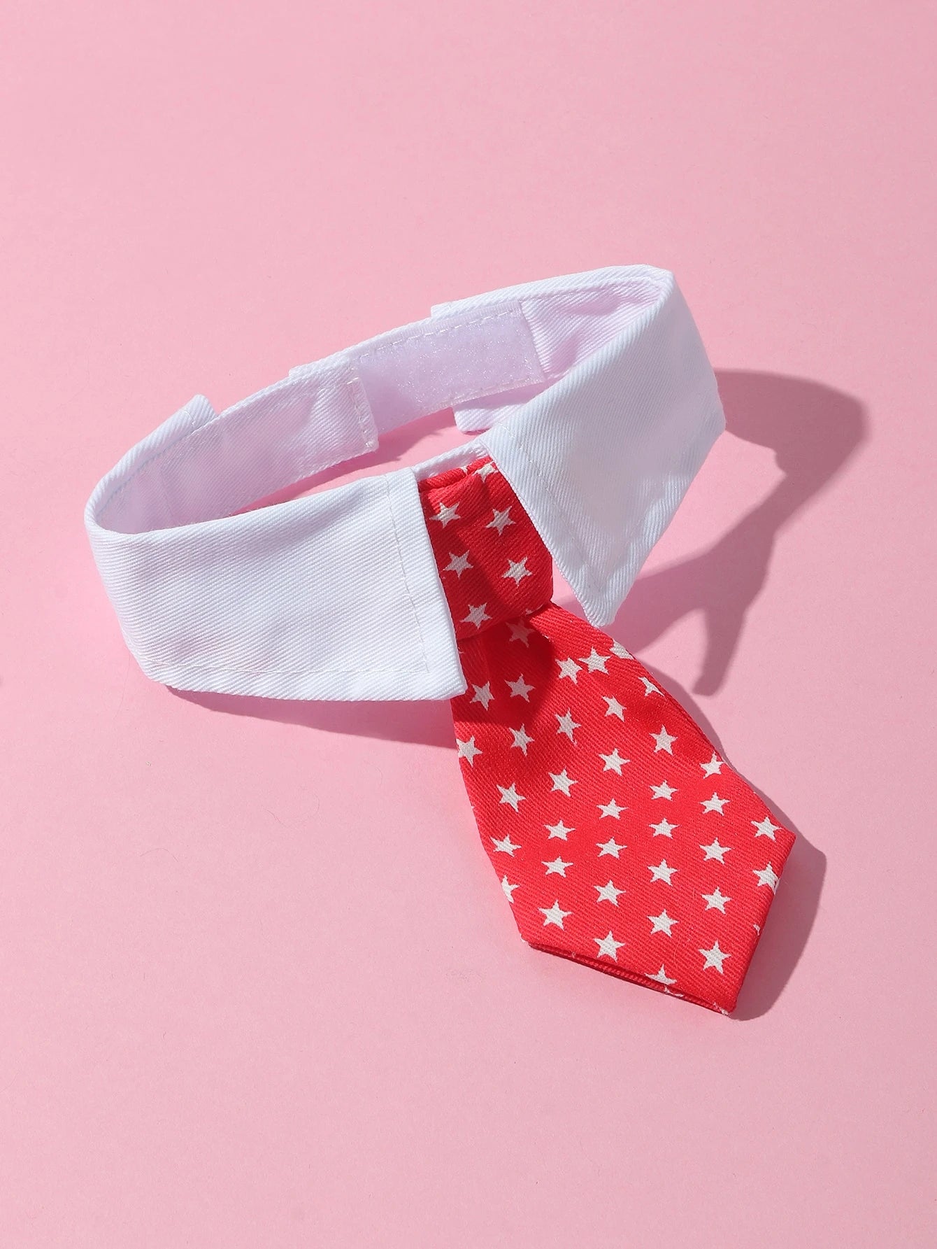 1Pc Medium/Small Dog Star Printed Gentleman Bowtie with Adjustable Hook and Loop