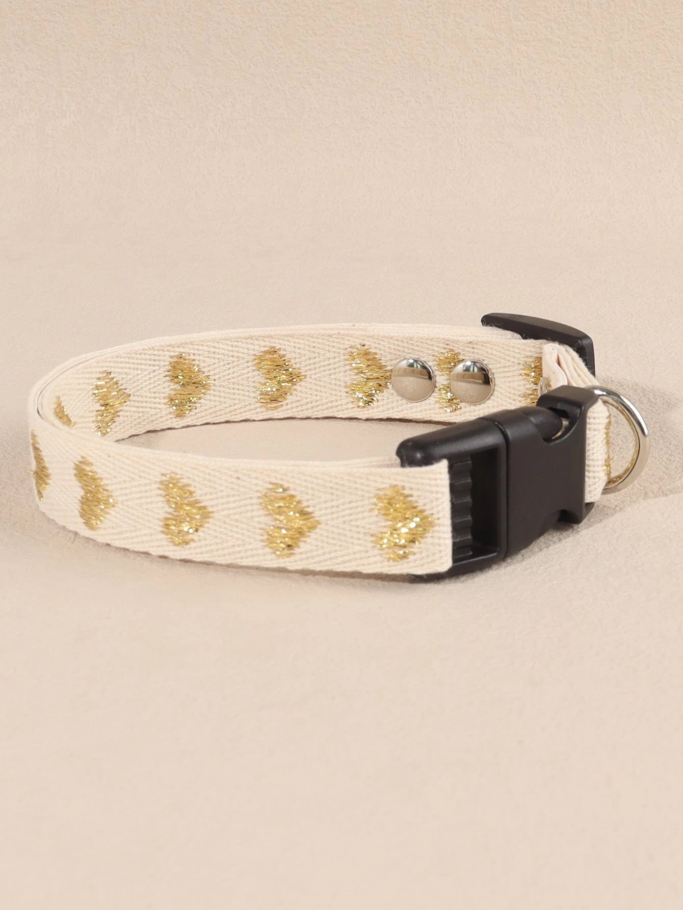 Cute Heart Patterned Jacquard Pet Collar - Perfect for Small Cats and Dogs! 🐾💖 Ideal for Home & Outdoor Adventures!