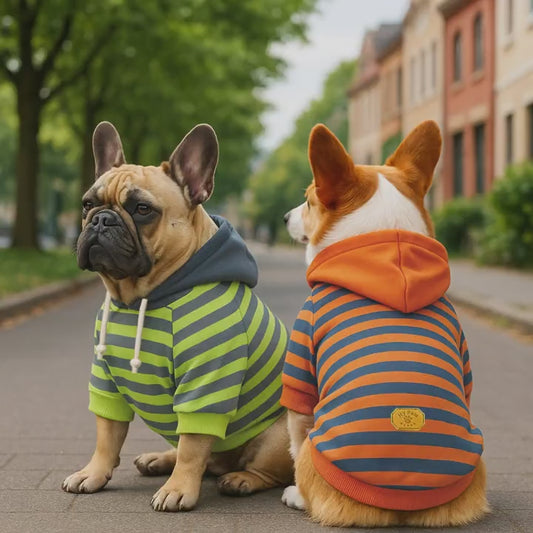 Sudadera Rayada para Mascotas – Suave, Elegante y Acogedora